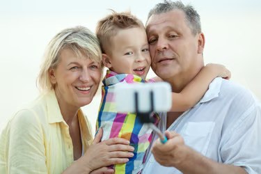 Family taking a selfie, representing family-first health protection